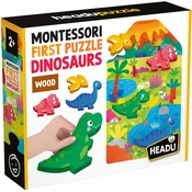 Obrazovna slagalica Headu Montessori - First Puzzle, dinosauri, 11 dijelova