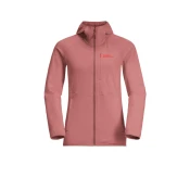 Jack Wolfskin KOLBENBERG HOODED FZ W, ženska pohodna jopa, vijolična 1711072