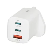 iBOX C-65 Prenosni polnilnik 65W, Bel, UK vtič
