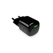 slomart Omrežni polnilnik Puro 20W GaN USB-C - črn