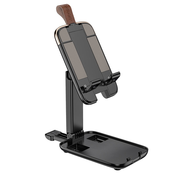 Zložljivo stojalo za telefon in tablico Hoco Pocket Stand - črno