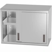 Hendi Visoka omarica za gostinstvo z drsnimi vrati, nerjaveča, varjena, 80 x 40 x 60 cm – Hendi 814178