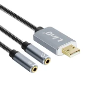LINQ LinQ, Razdelilnik adapter Avdio USB/2x Jack 3,5 mm, U3532, Siva, (5000191893)