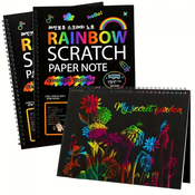 Beležnica za praske - Rainbow KP30331
