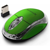 Extreme xm105g extreme mouse wireless. 2.4ghz 3d opt. usb harrier green