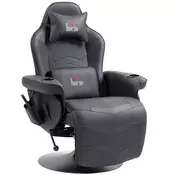 Homestar Gaming stol za igre naslanjanje masažna funkcija 795x825x1115 cm črna