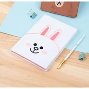 shumee BT21 - Plišasti zvezek / Beležnica A5 zajček CONY