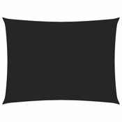 Jedro za zaštitu od sunca 160 g/m2 crno 5 x 6 m HDPE