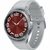 Samsung Samsung Galaxy Watch6 Classic SM-R950NZSADBT / sportski sat 3,3 cm (1,3) OLED 43 mm Digitalni 432 x 432 px Zaslon osjetljiv na dodir Srebrni Wi-Fi GPS