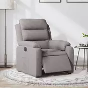 Vidaxl vidaXL Električni naslanjač, taupe, oblazinjenje iz blaga
