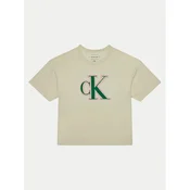 Calvin Klein Jeans Majica IG0IG02806 Écru Boxy Fit