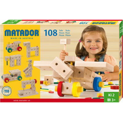 Matador Konstruktor set Stvaralac M108, Drveni