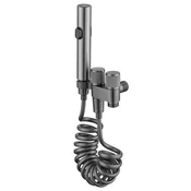 INF Stainless Steel Mini Toilet Companion – Dual Outlet Angle Valve Handheld Bidet Sprayer Gray, (5000158159)