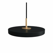 Črna LED viseča svetilka s kovinskim senčnikom o 15 cm Asteria Micro – UMAGE