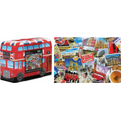 EuroGraphics Sestavljanka v pločevinasti škatli London bus 550 kosov