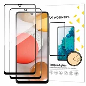 Wozinsky 2x Kaljeno steklo Full Glue za Samsung Galaxy A42 5G črno