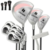 UNBRANDED 9-delni komplet palic za golf za desničarke s pokrivali