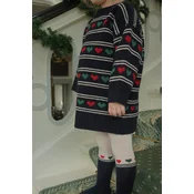 Otroška obleka z dodatkom volne Konges Slojd BELOU KNIT DRESS
