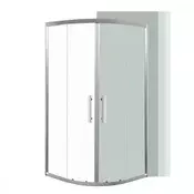 Spirit Clear 80x80x180 cm ukrivljena tuš kabina brez tuš pladnja