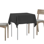 vidaXL Klobučevina za mizo 5 kos Kvadrat Temno siva 110 x 110 cm