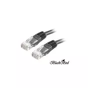 BLACKBIRD Kabel Patch UTP CAT.5E 3m črne barve