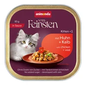 Animonda Vom Feinsten Kitten - Piščanec in teletina v omaki 85 g