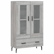 Vidaxl Visoka omara siva sonoma 69,5x31x115 cm inženirski les