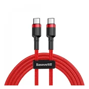 BASEUS CAFULE podatkovni kabel Type-C - Type-C, 100 cm, CRVENI CATKLF-G09