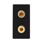 ELEKTRO SMART ELEKTRO SMART modul 1/2 za zvucnik, crni ES-86-SPK-BK