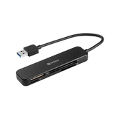 Čitalec kartic Sandberg - žepni bralnik kartic USB 3.0 (USB-A 3.0, SD/SDHC/SDXC/MS/MMC/T-Flash/MicroSD)