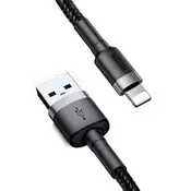 iPhone 14 Pro / 14 Plus / 14 BASEUS CAFULE kabel za podatke USB - lightning, 300 cm, CRNA CALKLF-RG1