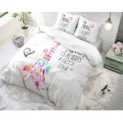 Posteljnina Paris Splash White