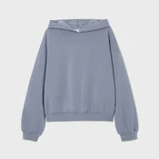 Cropp - Navaden pulover s kapuco - sivka