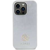 Guess GUHCP15MPS4DGPS iPhone 15 Plus 6.7 silver hardcase Strass Metal Logo (GUHCP15MPS4DGPS)