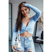 Candy crop top baby blue - UNI