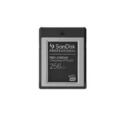 CARD SANDISK Professional PRO-CINEMA 256GB CFexpress VPG400 Type B Card upto 1700MB/s Read 1400MB/s Write