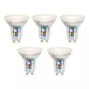 Komplet 5 pametnih GU10 50mm zatemnitvenih LED žarnic 4,7W 345 lm 2700-6500K