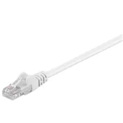 Goobay | Omrežni kabel CAT 5e | Neoklopljena zasukana parica (UTP) | Moški | RJ-45 | Moški | RJ-45 | Bela | 15 m | 24-mesečna garancija