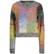 Desigual Pulover modra / kari / krvavo rdeča / črna