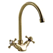 SAPHO Retro Pipa ANTEA za Pomivalna Korita, 275mm Visoka, Bronasta