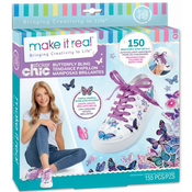 MAKE IT REAL Kreativni set nalepnica za devojčice Bringing Creativity to Life Sticker Chic Butterfly Bling