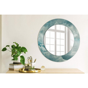 tulup.si Tiskano okroglo ogledalo Blue onyx marmor fi 50 cm