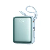 Joyroom Powerbank 10000mAh 22,5W z vgrajenimi kabli - moder