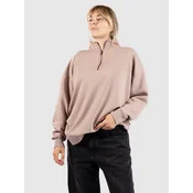 Blue Tomato Washed Out Boyfriend 1/4 Half-Zip Sweater pantone 436 u