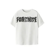 NAME IT Majica NKMJAMBA FORTNITE črna/bela