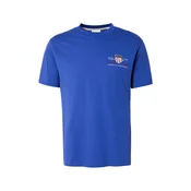GANT Majica modra / rdeča / bela