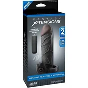 Gardj Europe FANTASY X-TENSIONS VIBRIRAJOČI PRILOG Z REALNIM OBČUTKOM, 2 INČA, ČRN