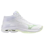 Mizuno patike Wave Lightning Pro Mid za žene, bele sa zelenim