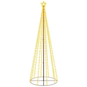 Vidaxl Novoletna jelka stožec 310 toplo belih LED lučk 100x300 cm