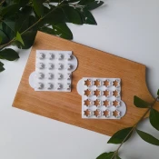 KREATIVNI SLATKIŠI Modla za kolace Pahuljice sprinkles,15 mm, Bela
